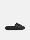 Moncler 'lilo' Black Rubber Slippers In Black