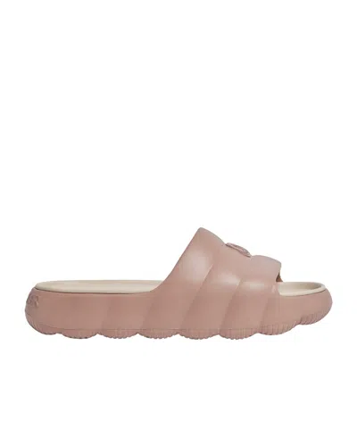 Moncler 40mm Lilo Rubber Sliders In Pink
