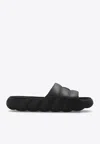 Moncler Lilo Quilted Eva Slides Black In Black
