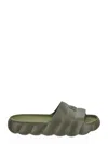 Moncler Lilo Embossed-logo Slides In Green