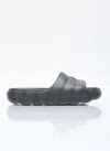 Moncler Rubber Slides With Eva And Textured Sole In Black