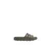 Moncler Lilo Embossed-logo Slides In Green