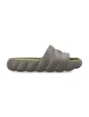 Moncler Military Green Rubber Lilo Slippers In 241