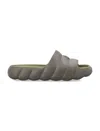 Moncler Military Green Rubber Lilo Slippers In 241