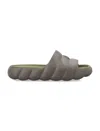 Moncler Military Green Rubber Lilo Slippers In 241