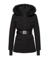 Moncler Bauges Hooded Shearling-trimmed Ski Down Jacket In Black