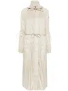 Moncler Lins Parka Maxi Coat In Neutrals