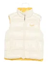 Moncler Lipsi Quilted Logo Vest In Yellow