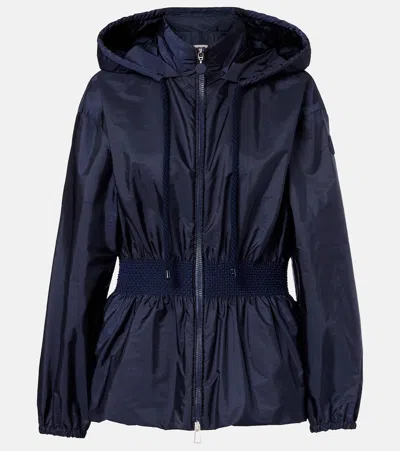 Moncler Liriope Raincoat In Blue