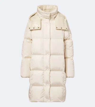 Moncler Litte Hooded Down Coat In White