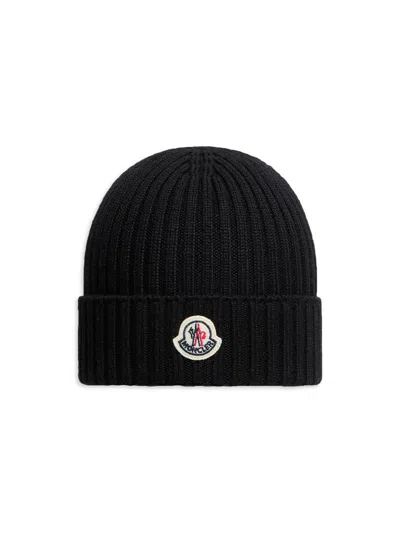 Moncler Little Boy's & Boy's Beanie Hat In Wool In Neutral