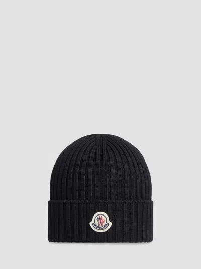 Moncler Kids' Little Boy's & Boy's Beanie Hat In Wool In Black