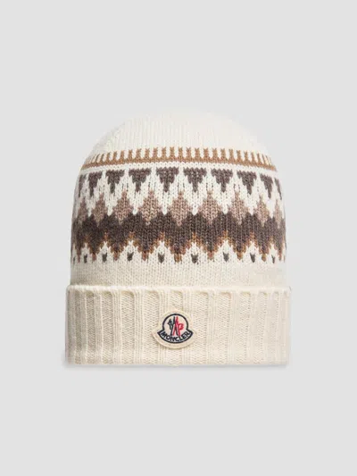 Moncler Little Boy's & Boy's Beanie Hat In Wool In White