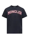 Moncler Logo Print Cotton T-shirt In Multi