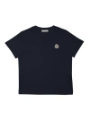 Moncler Kids' Little Boy's & Boy's Logo Cotton T-shirt In Blue Navy