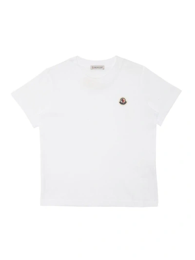 Moncler Kids' Little Boy's & Boy's Logo Cotton T-shirt In White