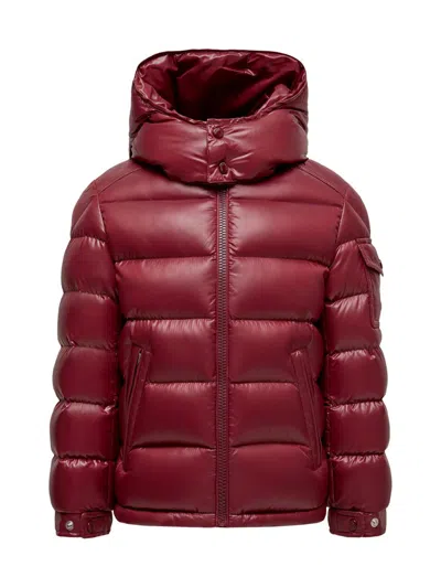 Moncler Little Boy's & Boy's New Maya Zip Up Jacket In Burgundy