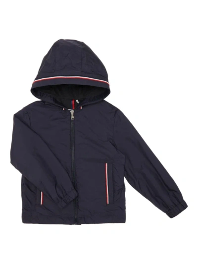 Moncler Kids' Little Boy's & Boy's Nylon Zip-up Jacket In Blue Navy