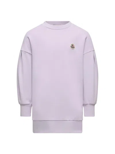 Moncler Little Girl's And Girl's Dress In Cotton In Purple
