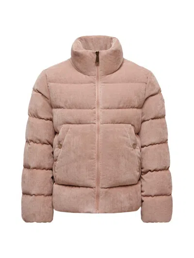 Moncler Little Girl's & Girl's Marth Puffer Jacket In Corduroy In Pink