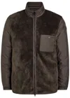 Moncler Livra Giubbotto Reversible Fleece And Shell Jacket In Brown