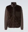 Moncler Logo-patch Jacket In Brown