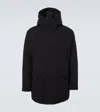 Moncler Mens Black Livradois Logo-patch Down Parka Jacket In Black