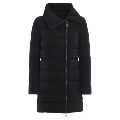 Pre-owned Moncler Lobelia Giubbotto Quilted Down Puffer Coat Sz 1 / Sm Black Bell Sleeves