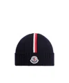 Moncler Wool Beanie In Black