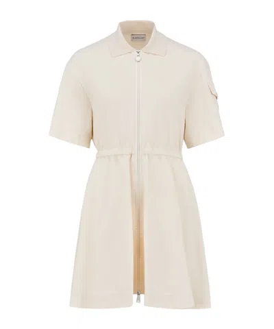 MONCLER MONCLER LOGO PATCH TWO-WAY ZIPPED DRESS