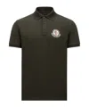 Moncler Year Of The Snake-patch Polo Shirt In Black
