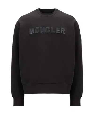 MONCLER MONCLER LOGO LETTERING CREWNECK SWEATSHIRT