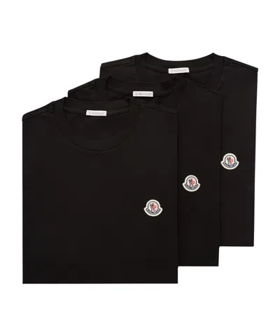 MONCLER MONCLER LOGO PATCH PACK OF THREE T-SHIRT