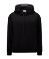 Moncler Hooded Satin Top Black In Black
