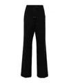 Moncler Virgin Wool Blend Pants In Blue