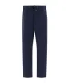 Moncler Logo-appliqué Gabardine Track Pants In Black