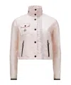 Moncler Elegant Pink Mid-season Jacket For Women In Pink