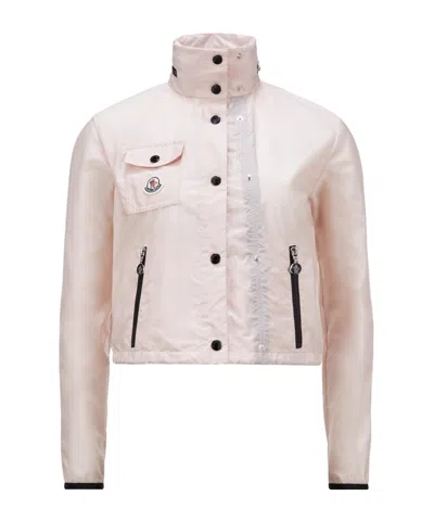 MONCLER MONCLER LICO LOGO PATCH RAIN JACKET