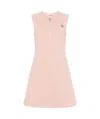 Moncler Floral-jacquard Cotton-twill Mini Dress In Nude
