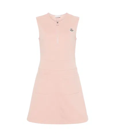 MONCLER LOGO-APPLIQUÉ MINI DRESS