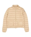 Moncler Logo-appliqué Padded Jacket In Nude