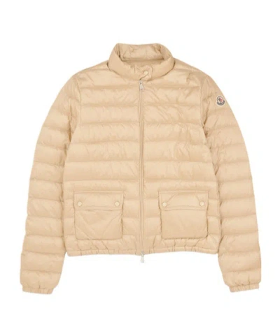 Moncler Logo-appliqué Padded Jacket In Neutrals