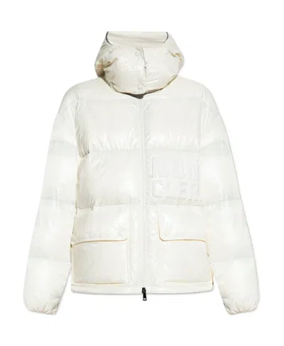 Moncler Logo-appliqué Padded Jacket In White