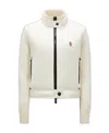Moncler Grenoble Women Padded Jacket With Wool Sleeves In White