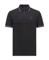 Moncler This Polo Shirt Features A Timeless Design That Transcends The Seasons In Black