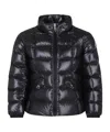 Moncler Logo-appliqué Quilted Puffer Jacket In Black