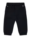 Moncler Velvet Trackpants In Blue