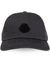 Moncler Logo-appliqué Baseball Cap In Grey