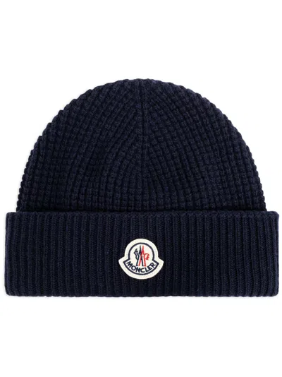 MONCLER LOGO-APPLIQUÉ BEANIE