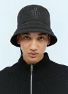 Moncler Logo-patch Gore-tex Bucket Hat In Black